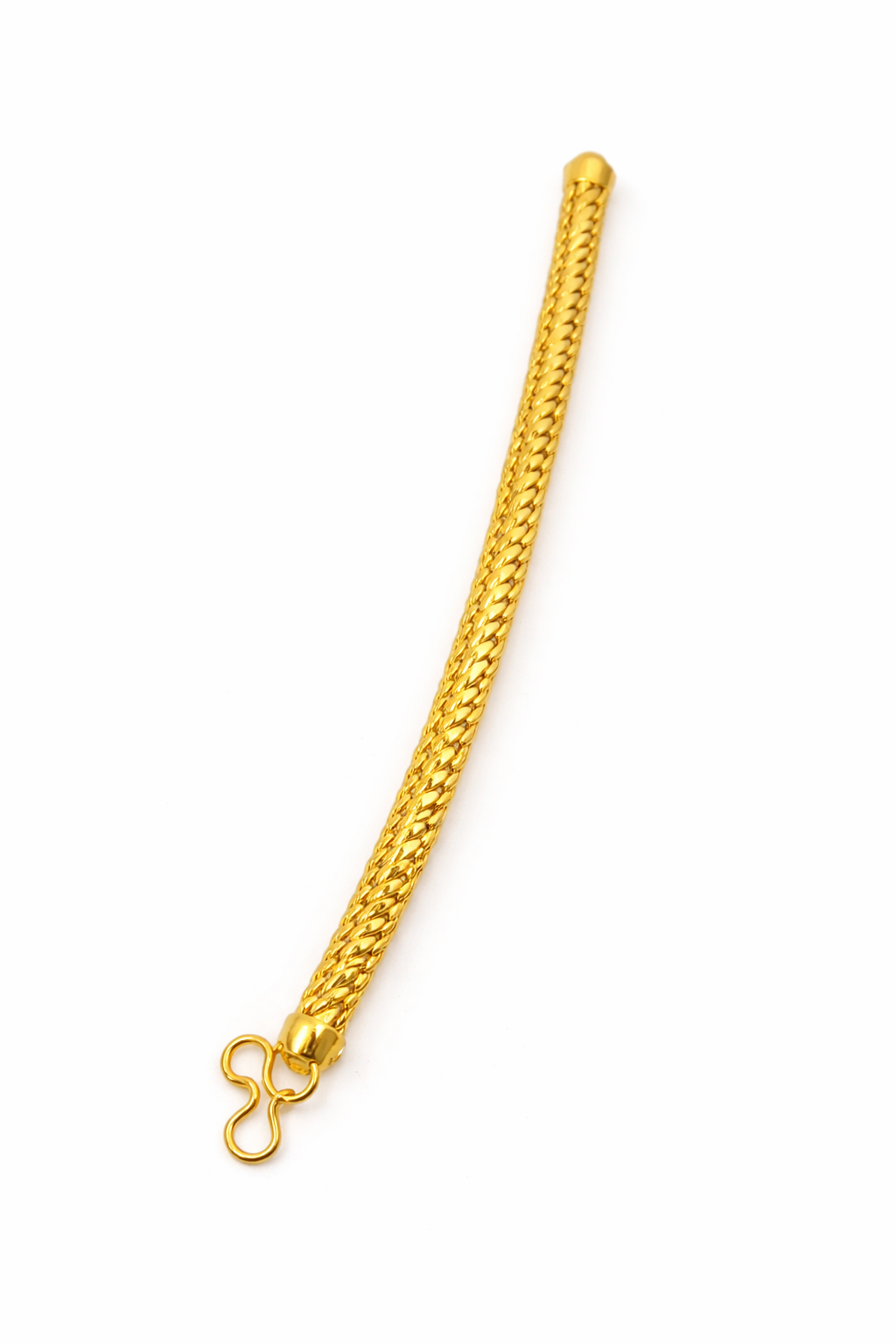 The 24K Gold-Finish Royal Snake Bone Bracelet | BoldCuff Signature
