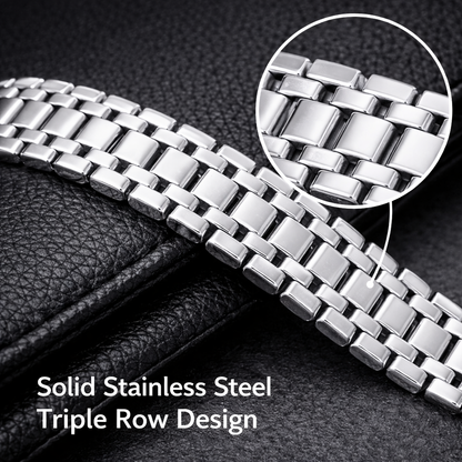 The Iced H-Link Luxe Bracelet | Brilliant Silver Edition