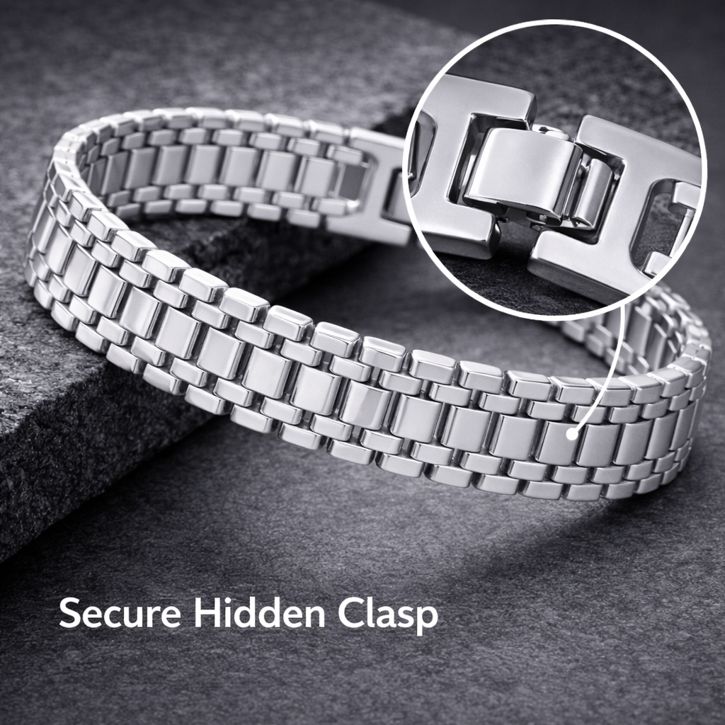 The Iced H-Link Luxe Bracelet | Brilliant Silver Edition