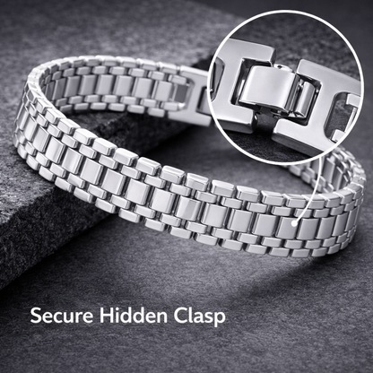 The Iced H-Link Luxe Bracelet | Brilliant Silver Edition