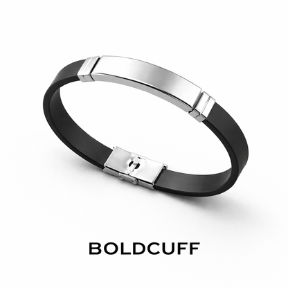 The Stealth Urban ID Bracelet | Matte Black & Silver