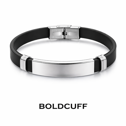 The Stealth Urban ID Bracelet | Matte Black & Silver